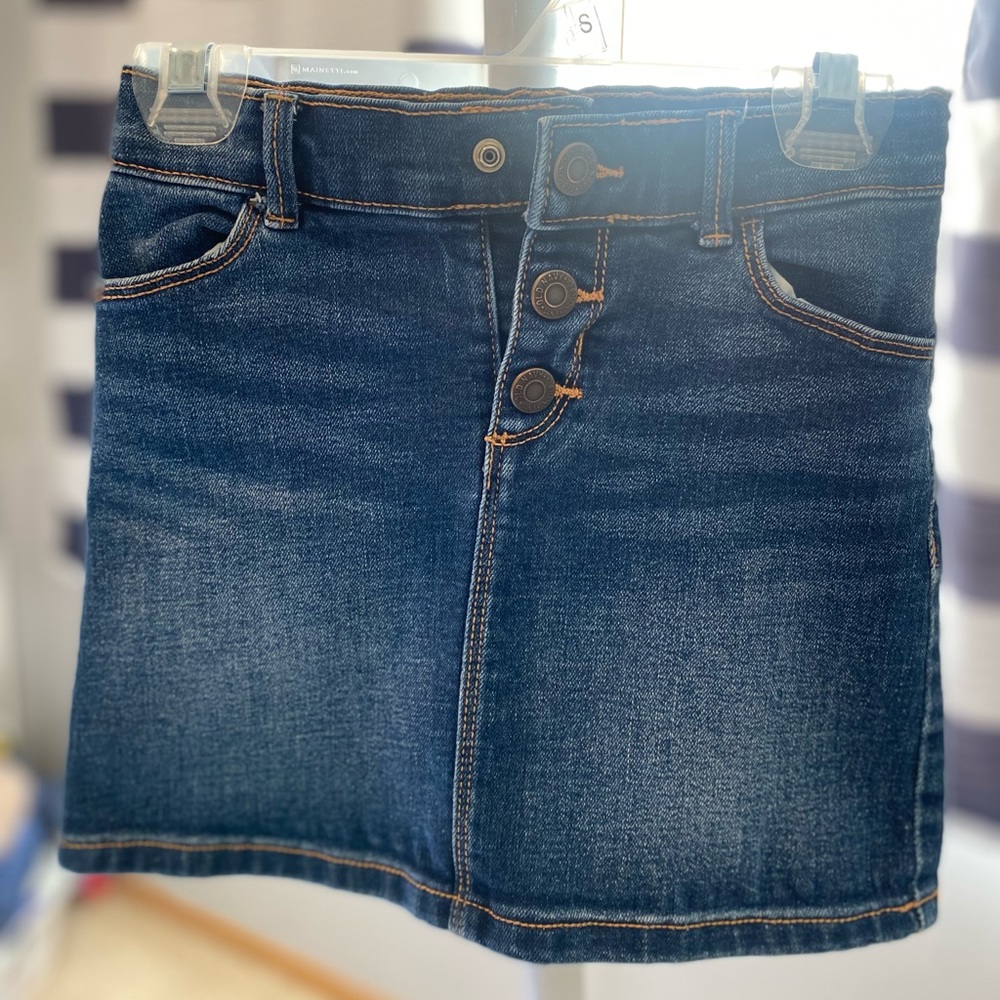 Dark denim skirt